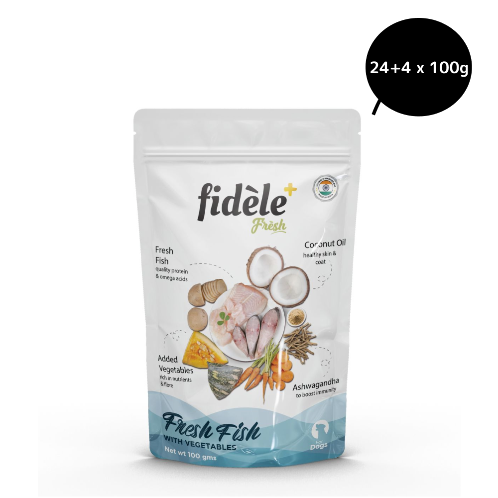 Fidele Plus Fresh Fish with Vegetables Dog Wet Food image 10