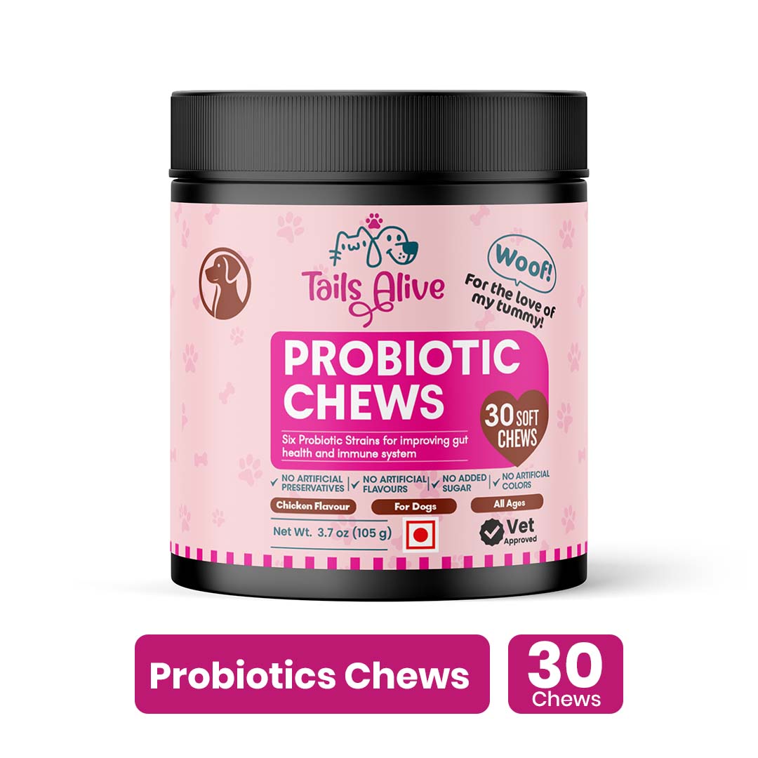 TailsAlive Probiotic Chicken Flavor Soft Chews Supplements for Dogs