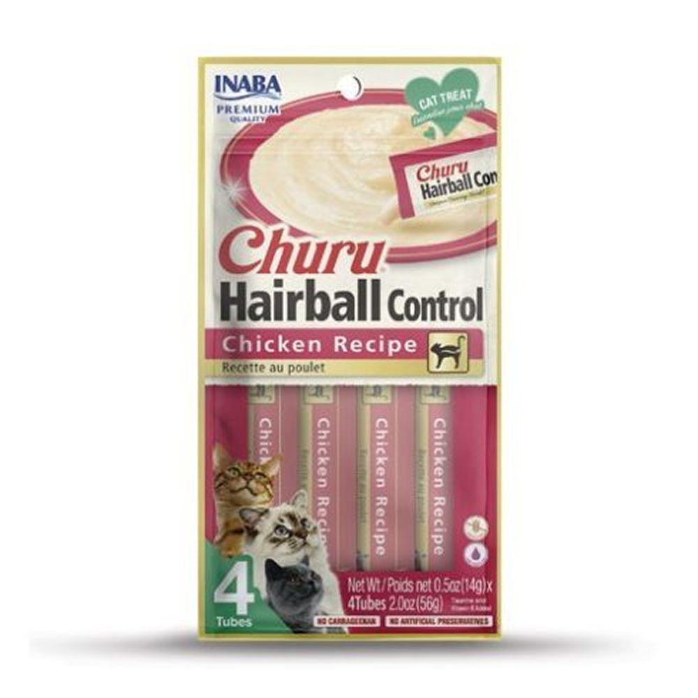 INABA Churu Hairball Chicken Cat Treats image 1