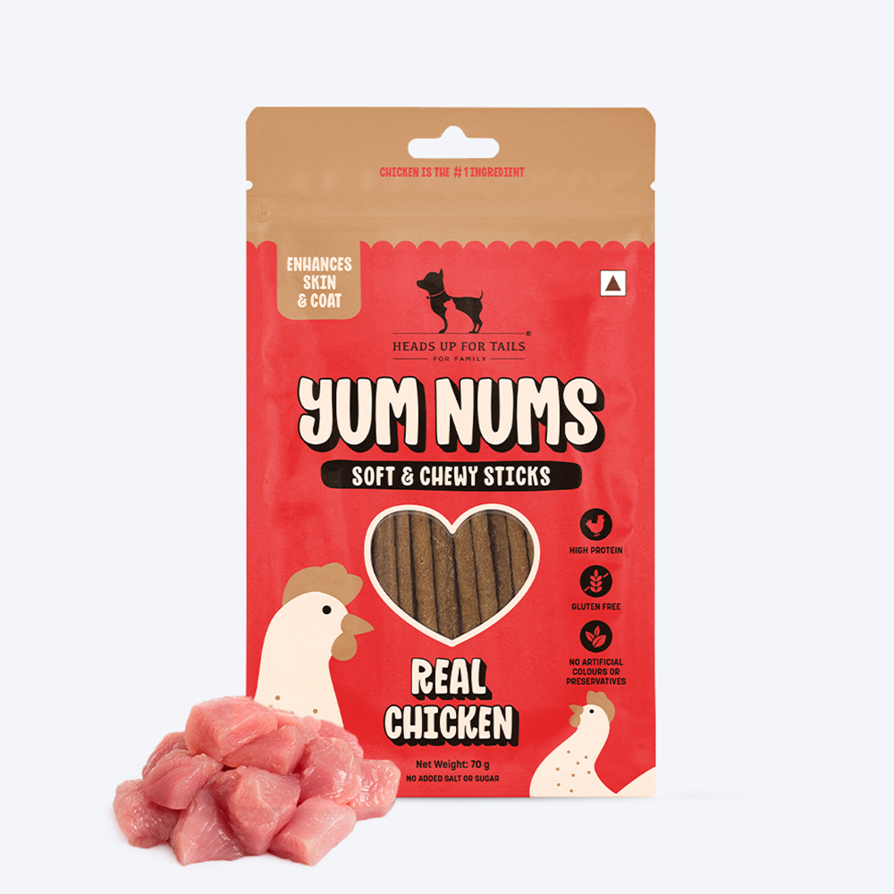 HUFT Yum Nums Real Chicken Soft & Chewy Sticks Dog Treats image 7
