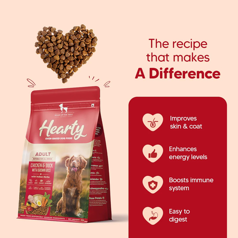 HUFT Hearty Oven Baked Chicken & Duck with Brown Rice Adult Dog Dry Food image 2