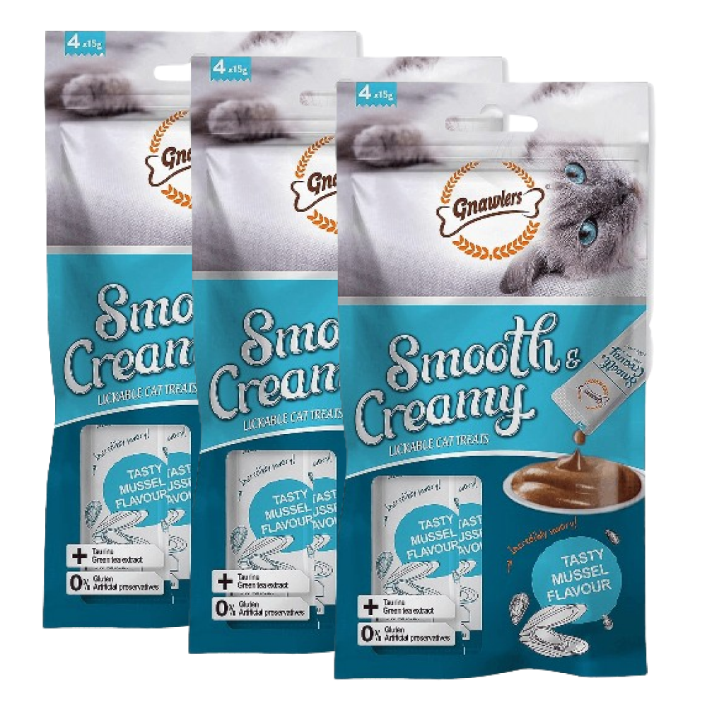 Gnawlers Mussel Flavour Creamy Cat Treats image 3