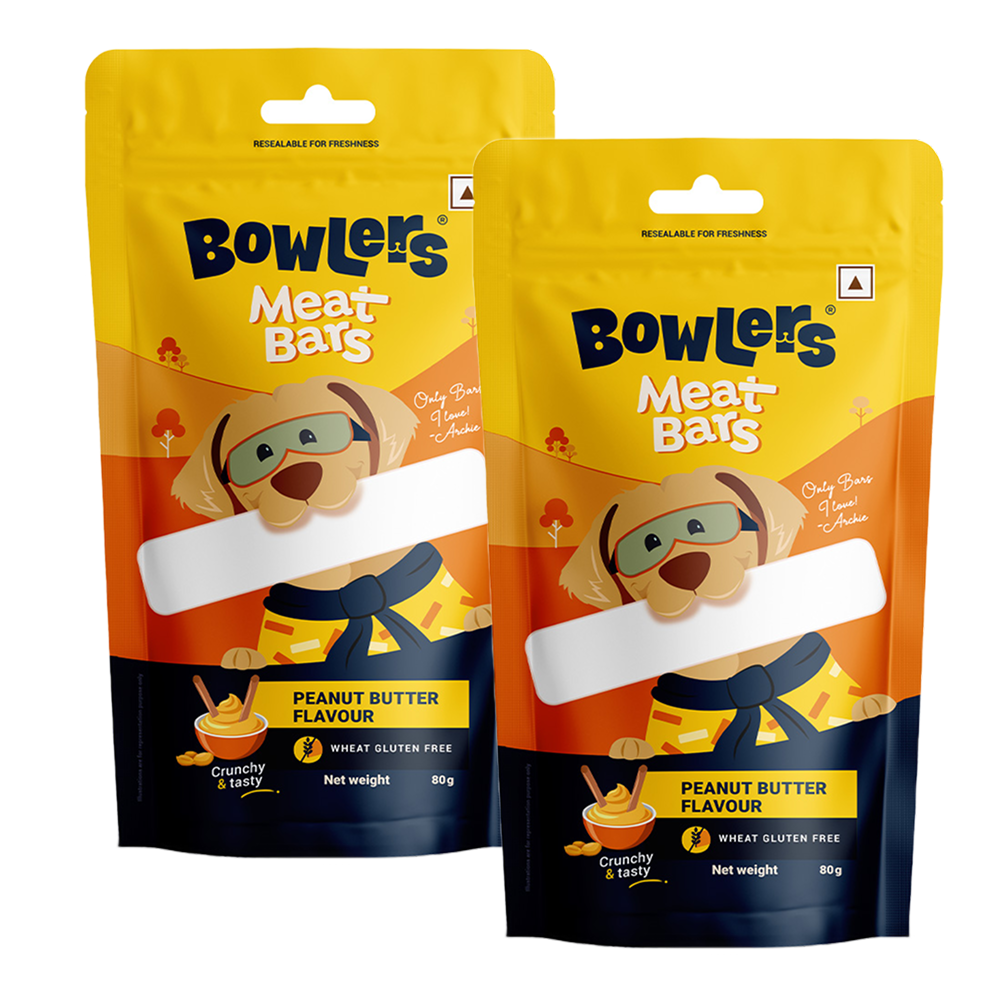 Bowlers Peanut Butter Flavour Meat Bars Dog Treats image 9