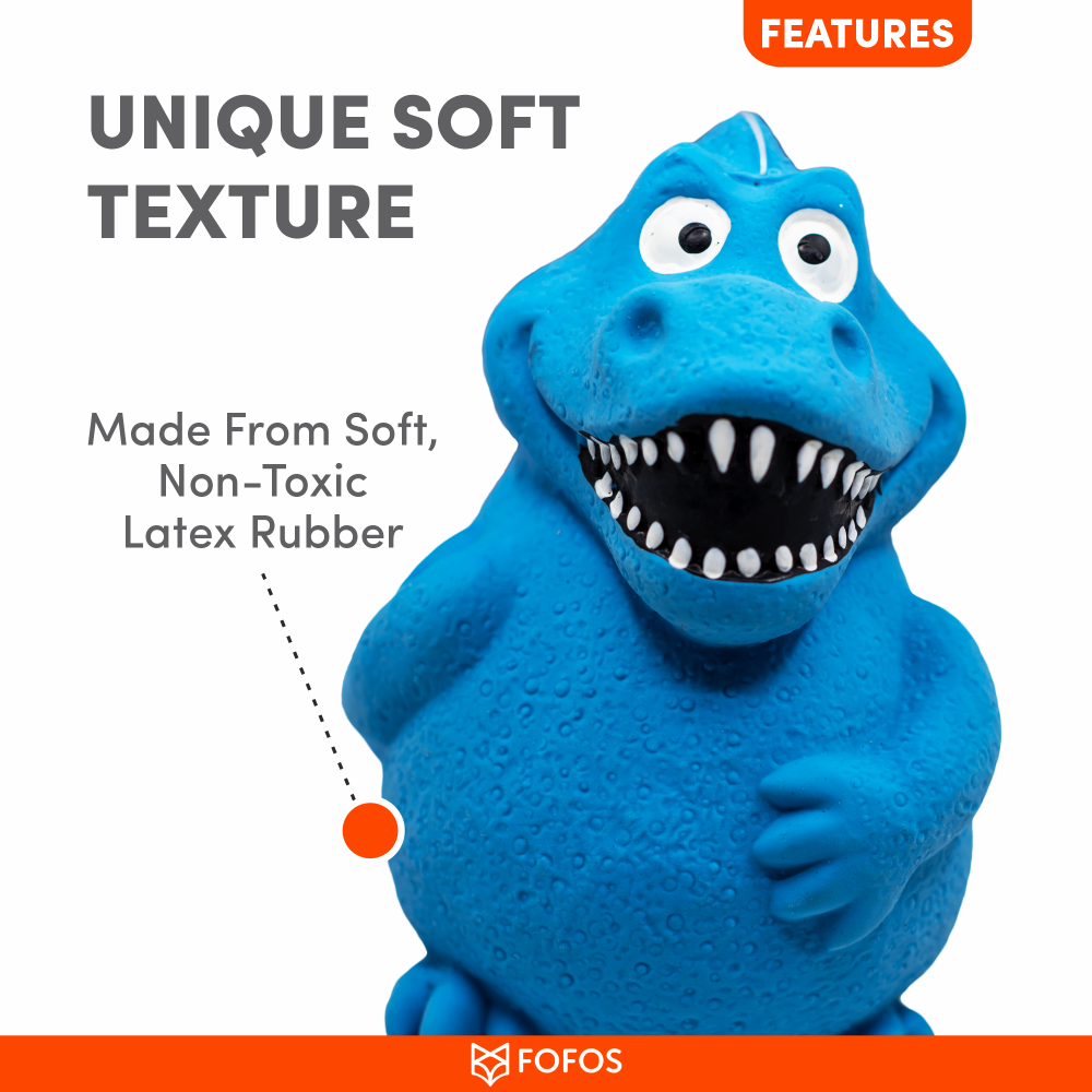 Barkbutler x Fofos Latex Bi Dinosaur Squeaky Toy for Dogs image 5