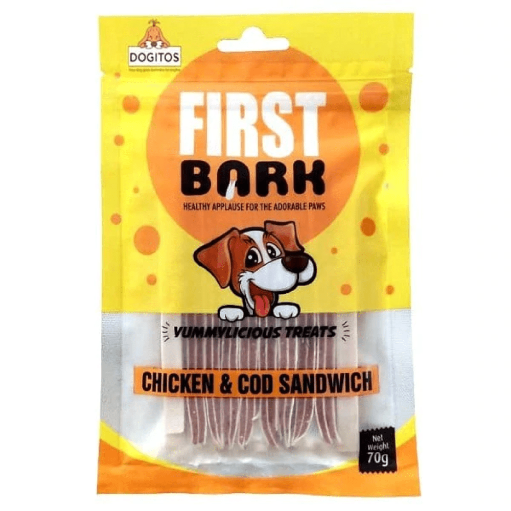 First Bark Chicken & Cod Sandwich Dog Treats image 2