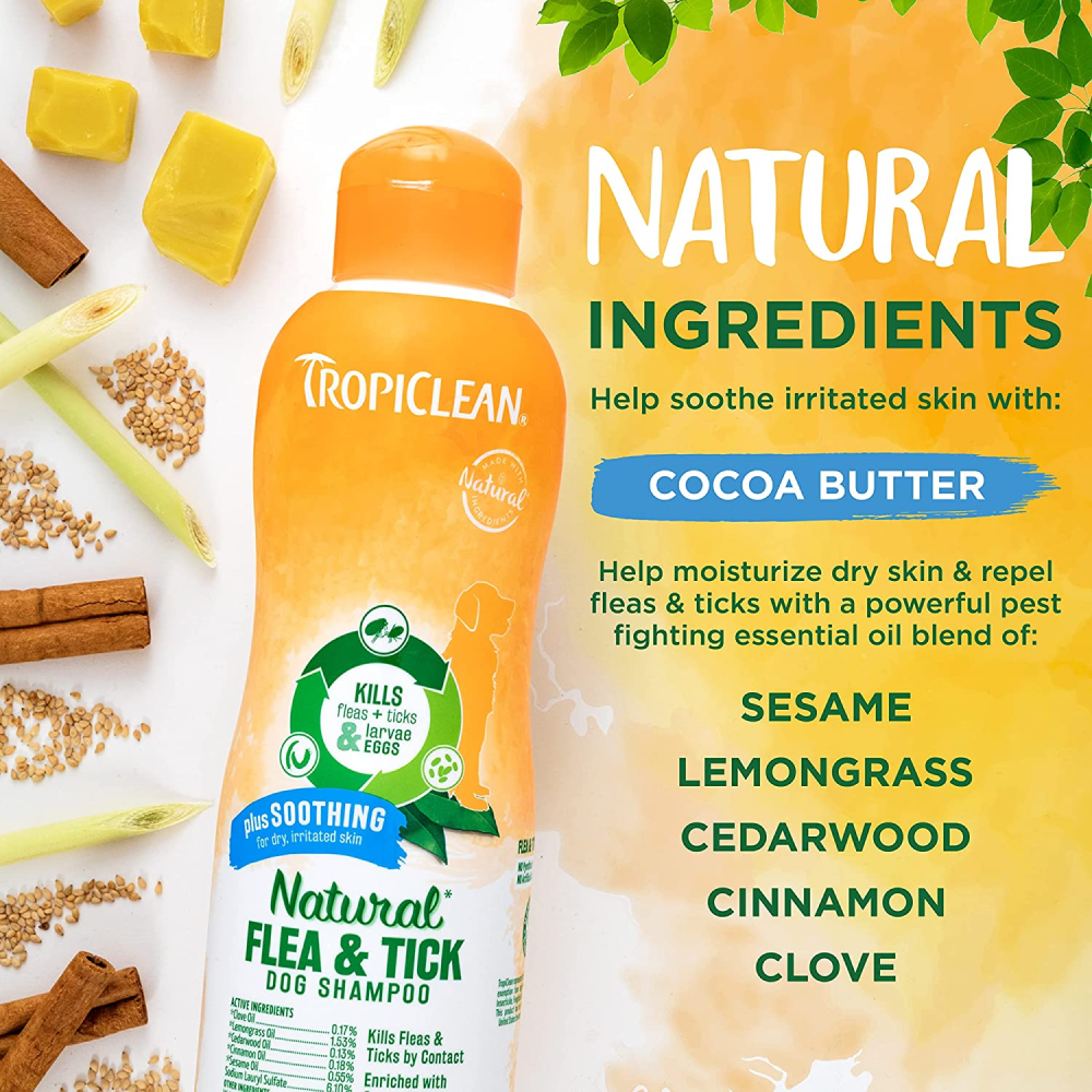 Tropiclean Natural Flea and Tick Plus Soothing Shampoo for Dogs image 9