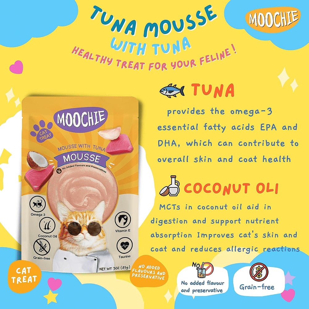 Moochie Mousse with Tuna Grain Free Cat Wet Food image 3