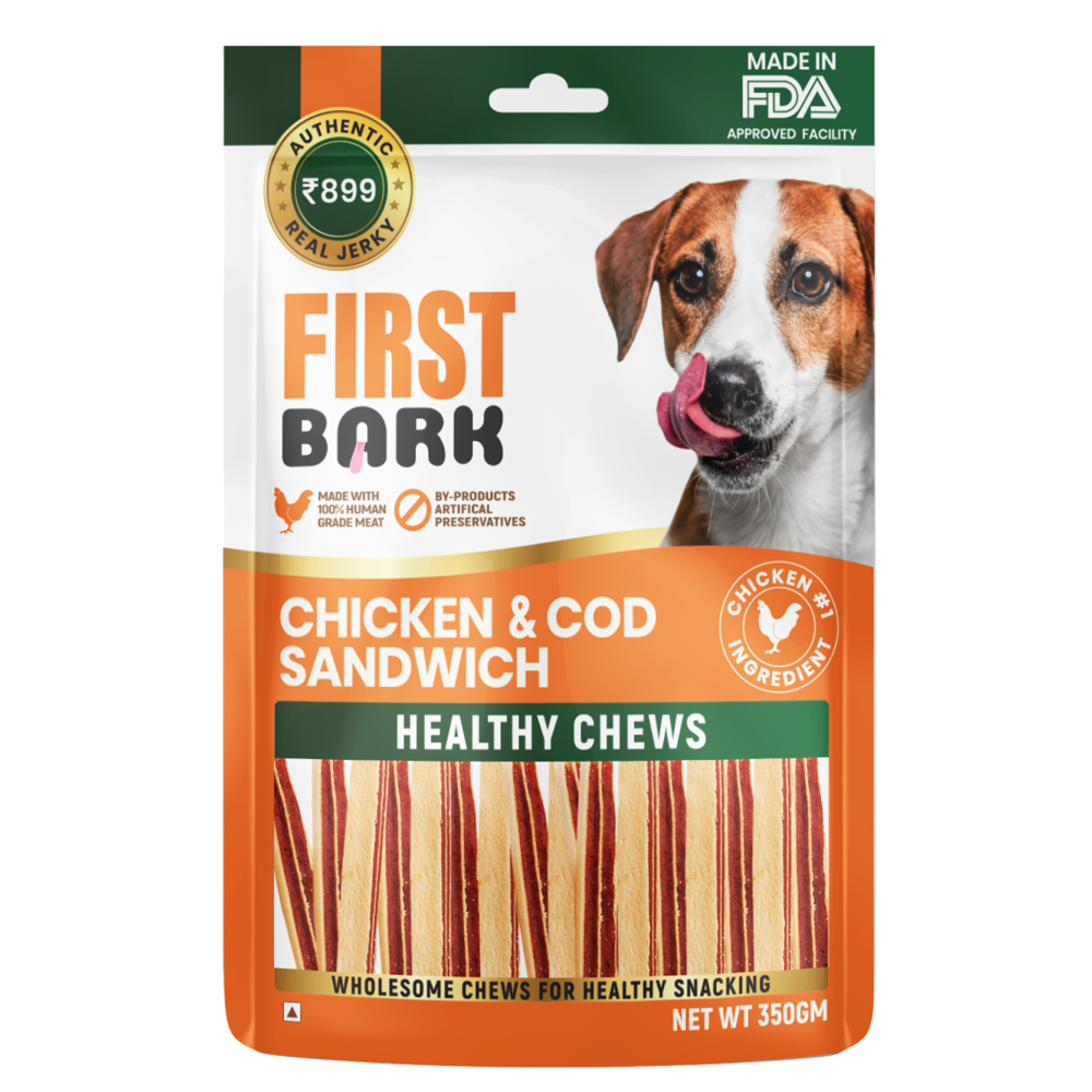 First Bark Chicken & Cod Sandwich Dog Treats image 6