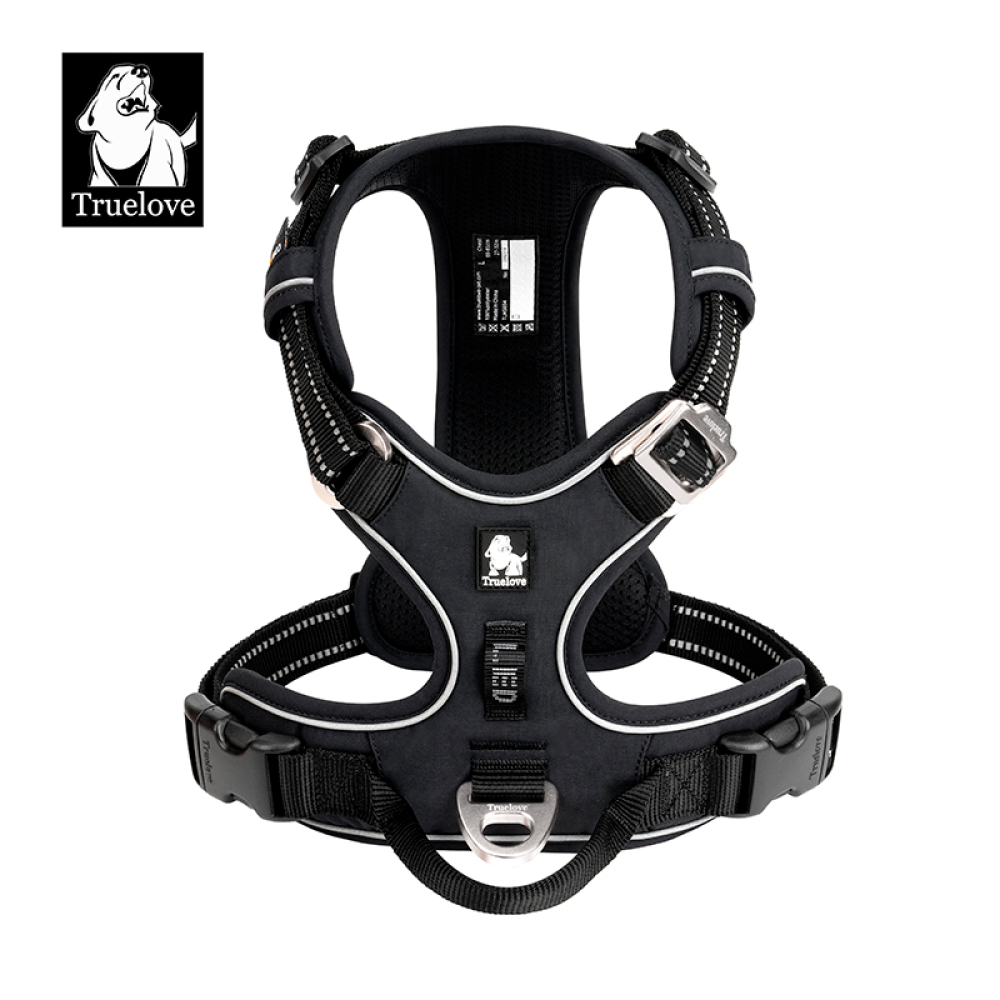 Truelove No Pull Cordura Harness with 3M Reflective Material for Dogs (Black) image 7