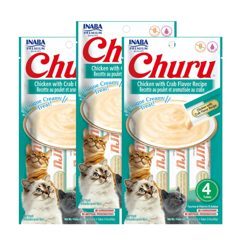 INABA Churu Chicken with Crab Creamy Cat Treats image 3