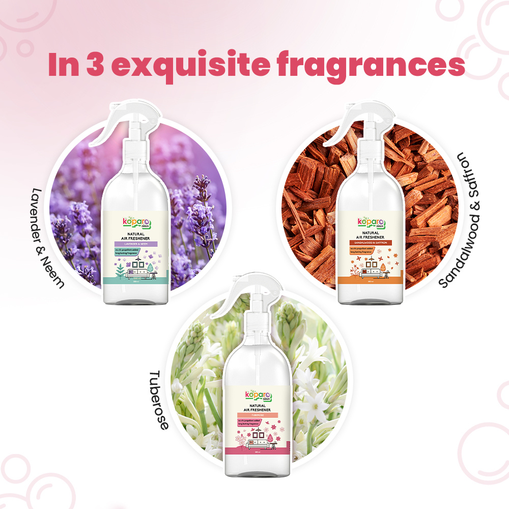 Koparo Clean Natural Air Freshener Tuberose/Rajnigandha Fragrance (Pet Safe) image 9