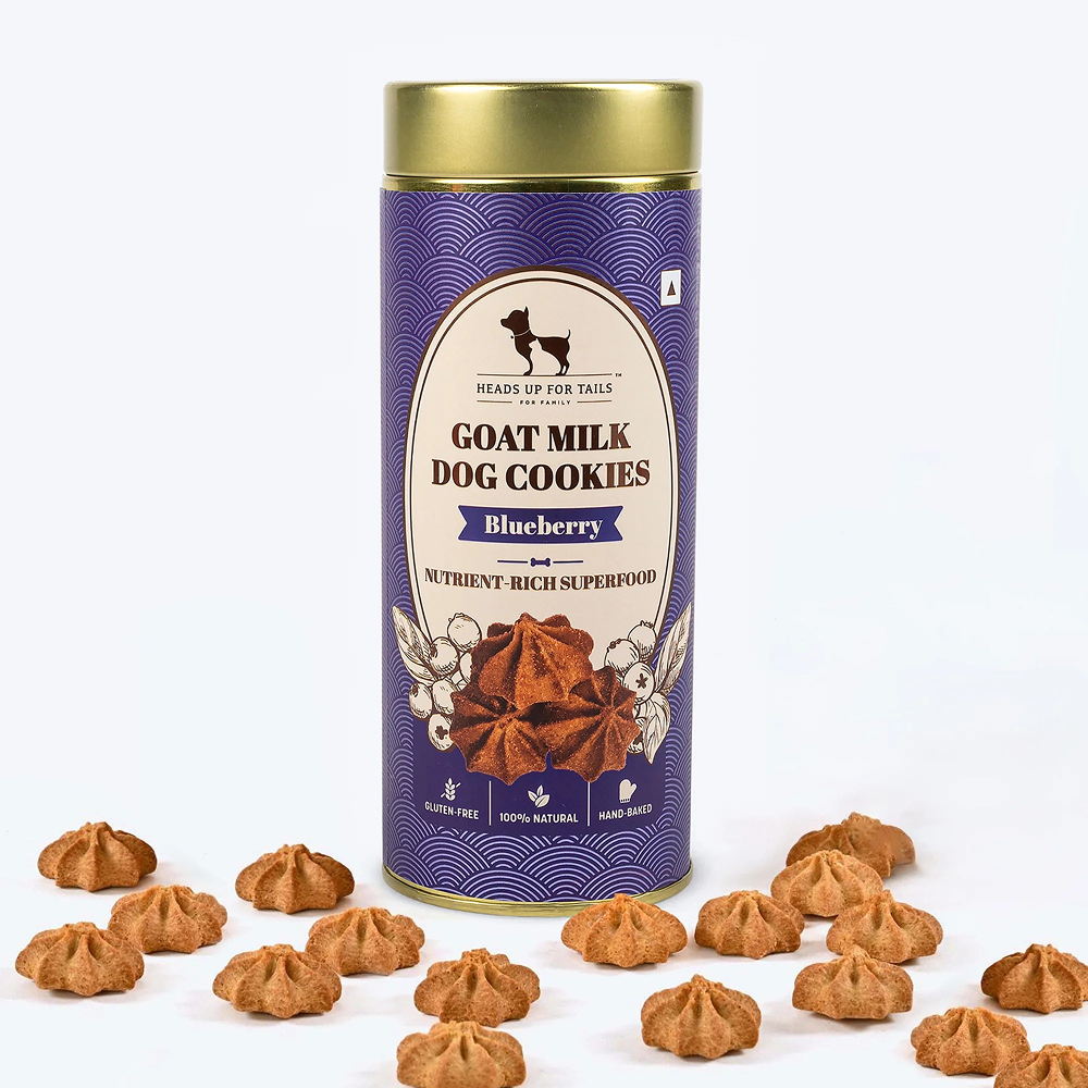 HUFT Gluten Free Goat Milk & Blueberry Cookie Dog Treats