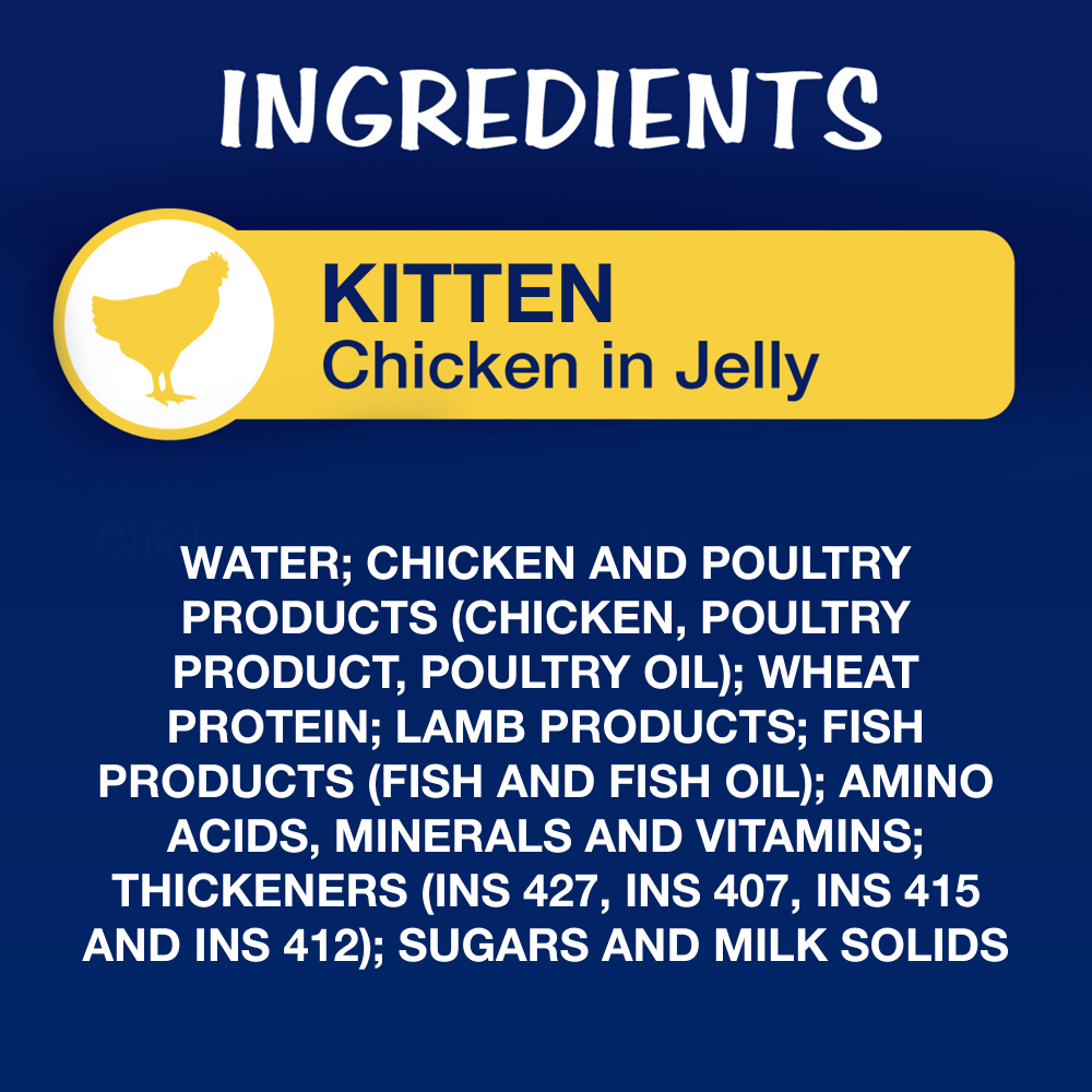 Purina Felix with Chicken in Jelly Complete and Balanced Kitten Cat Wet Food image 2