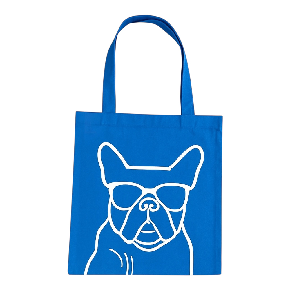 Talking Dog Club Dog Face Carry All Tote Bag for Women (Blue)