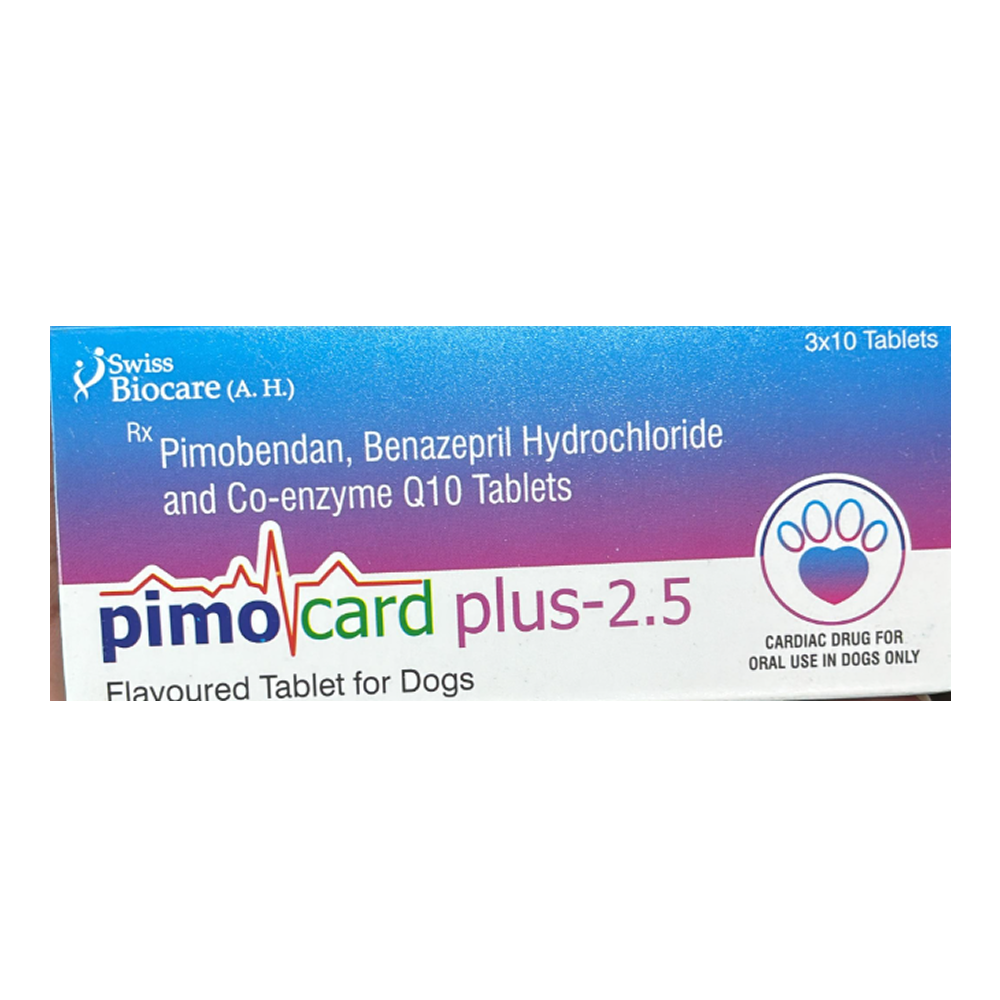 Corise Pimocard Plus 2.5 mg ( Pimobendan & Benazepril) Chewable Tablets for Dogs