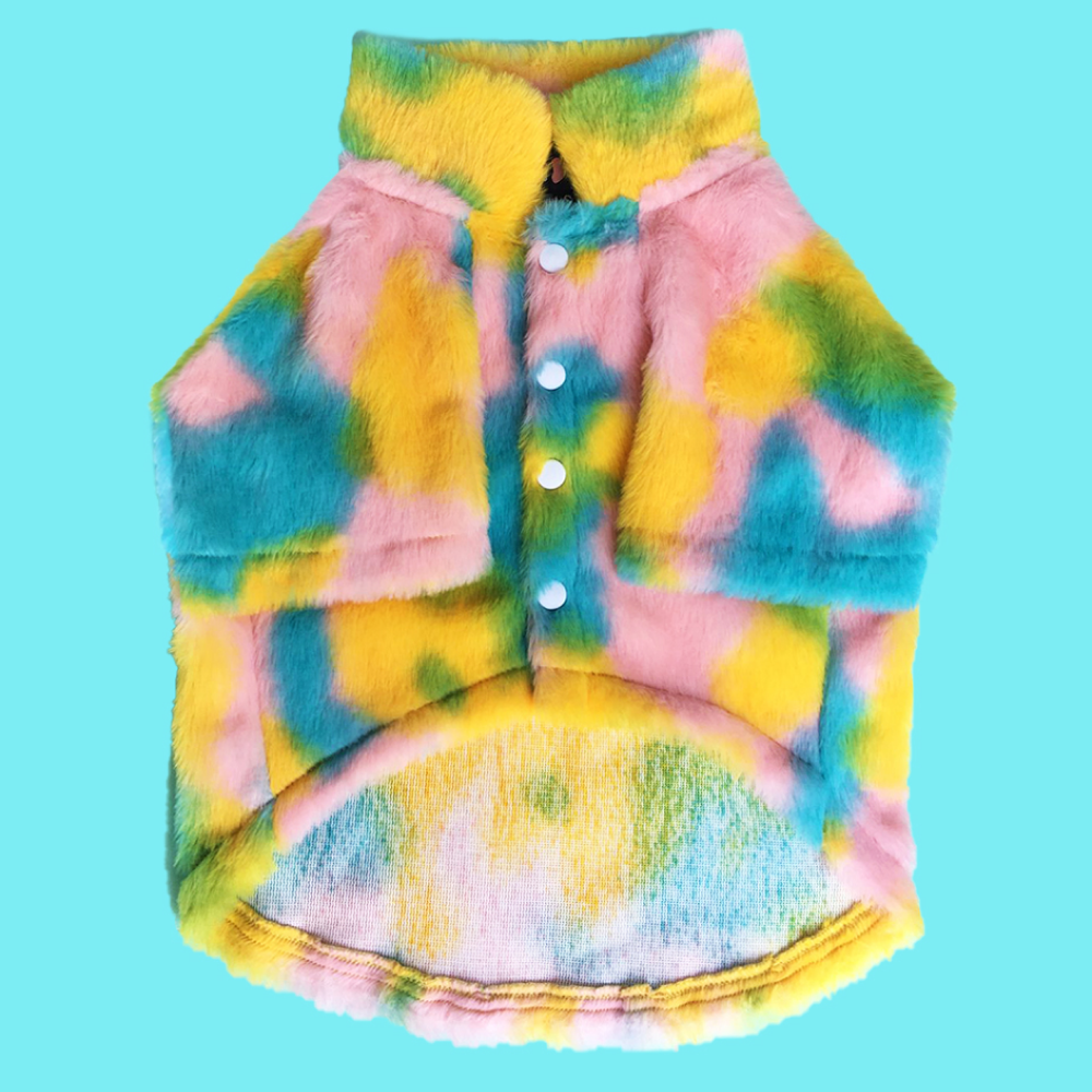 Dogobow Fur Jacket for Dogs and Cats (Rainbow) (Get a Bow Free) image 6