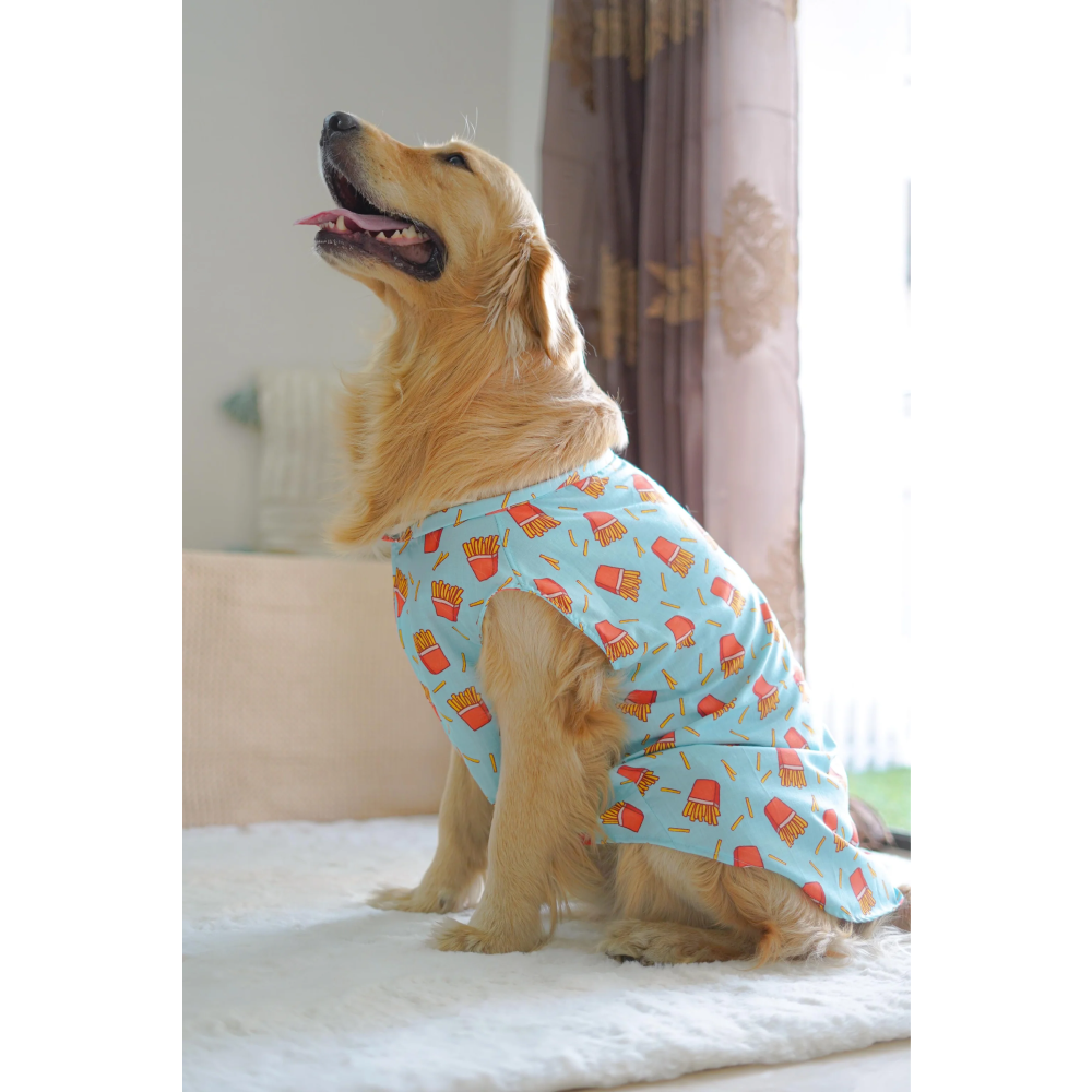 Pawgypets Fries Over Guys Sando for Dogs (Blue) image 2
