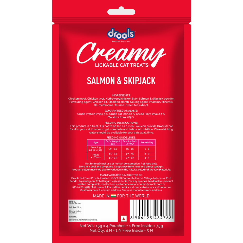 Drools Seafood Medley, Salmon & Skipjack and Crab & Chicken Cat Treats Combo image 3