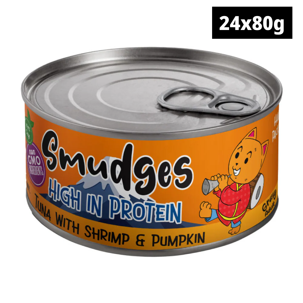 Smudges Tuna Flakes with Shrimp and Pumpkin in Gravy Adult Cat Wet Food image 2