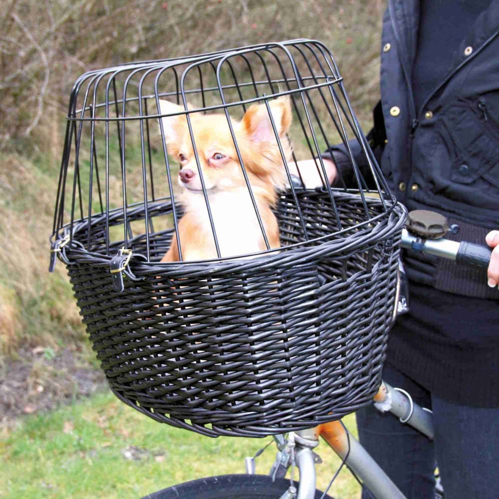 Trixie Front Bicycle Basket for Dogs and Cats (Black) image 4