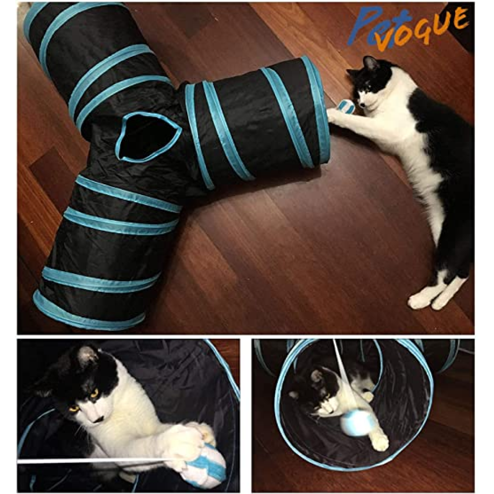 Pet Vogue Tunnel Toy for Cats (Dark Blue) image 3