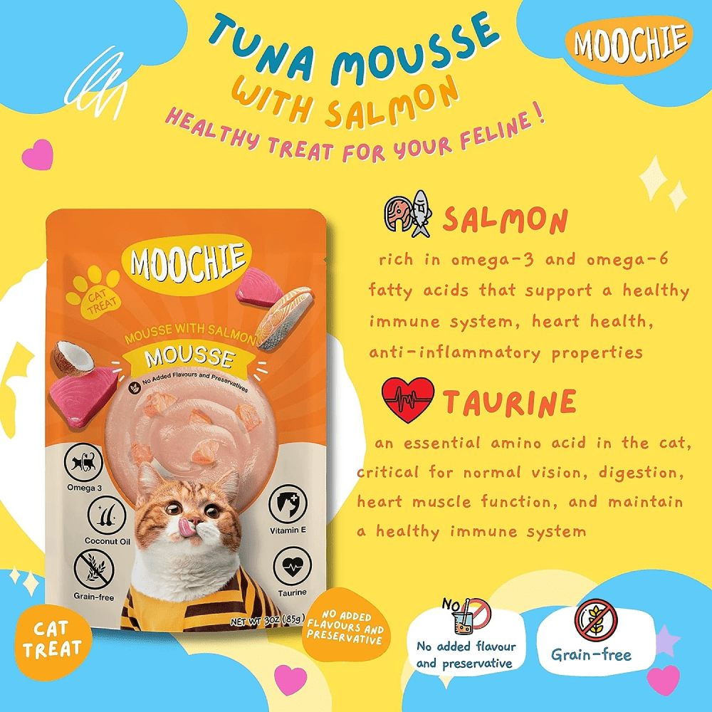 Moochie Mousse with Salmon Grain Free Cat Wet Food image 2