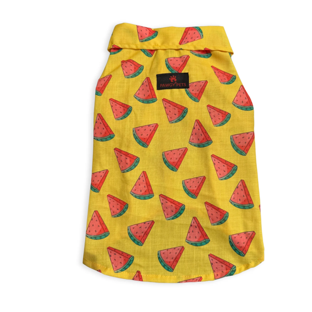 Pawgypets Watermelon Sugar Shirt for Dogs (Yellow) image 4