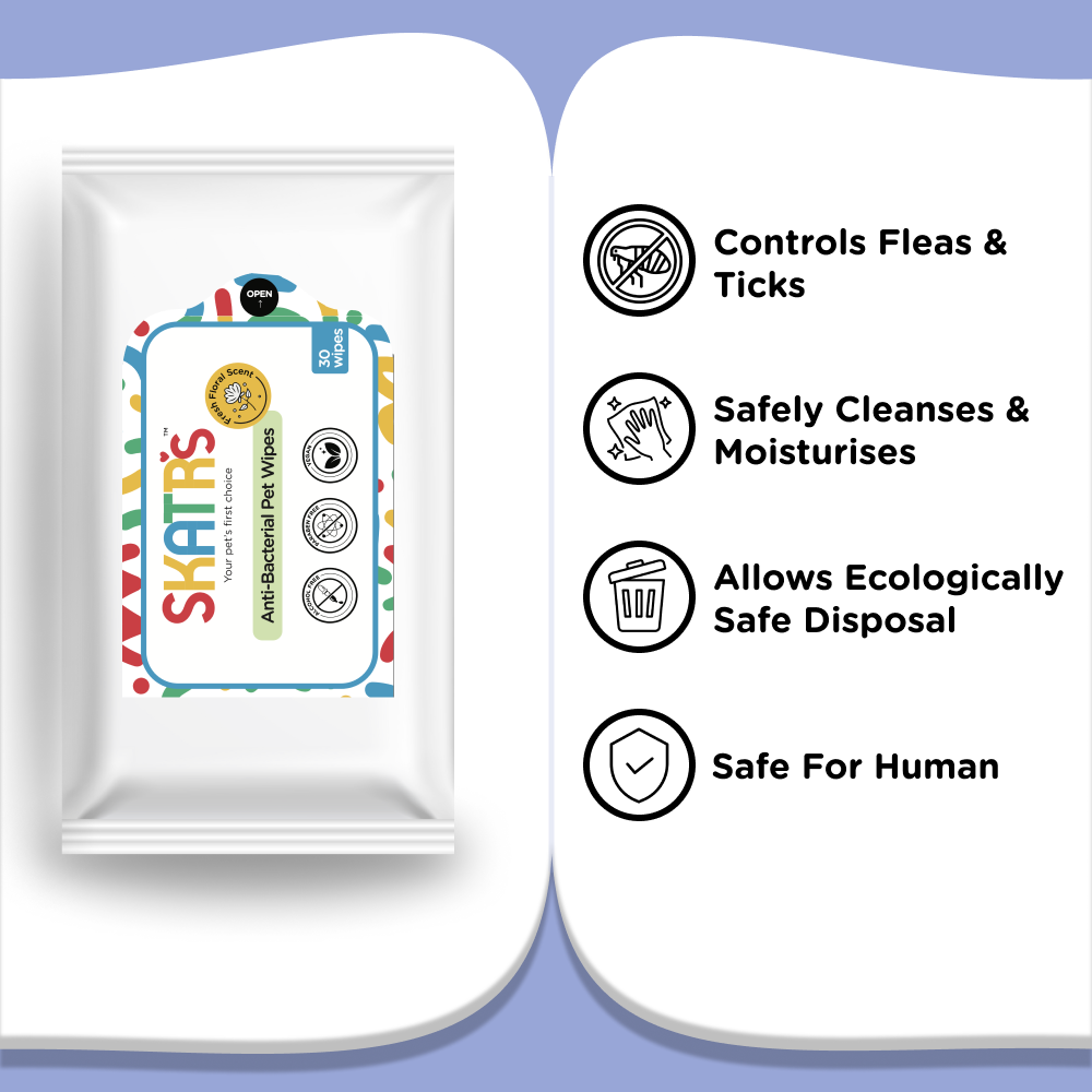 Skatrs Antibacterial Cleaning Wipes for Dogs and Cats image 2
