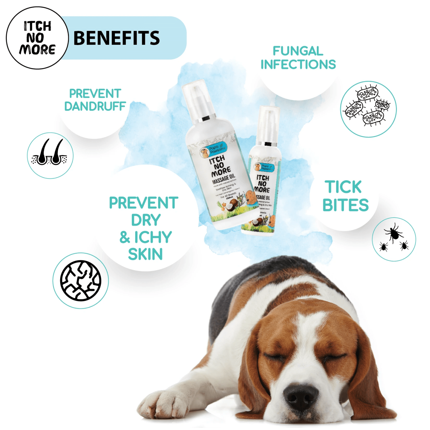 Papa Pawsome Itch No More Massage Oil for Dogs image 2
