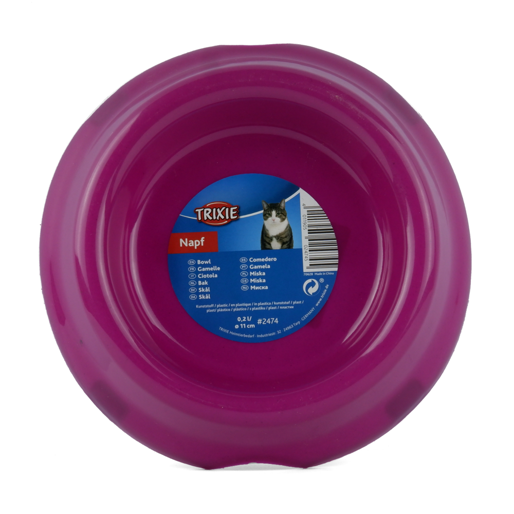 Trixie Non Slip Plastic Bowl for Cats (Purple) image 4
