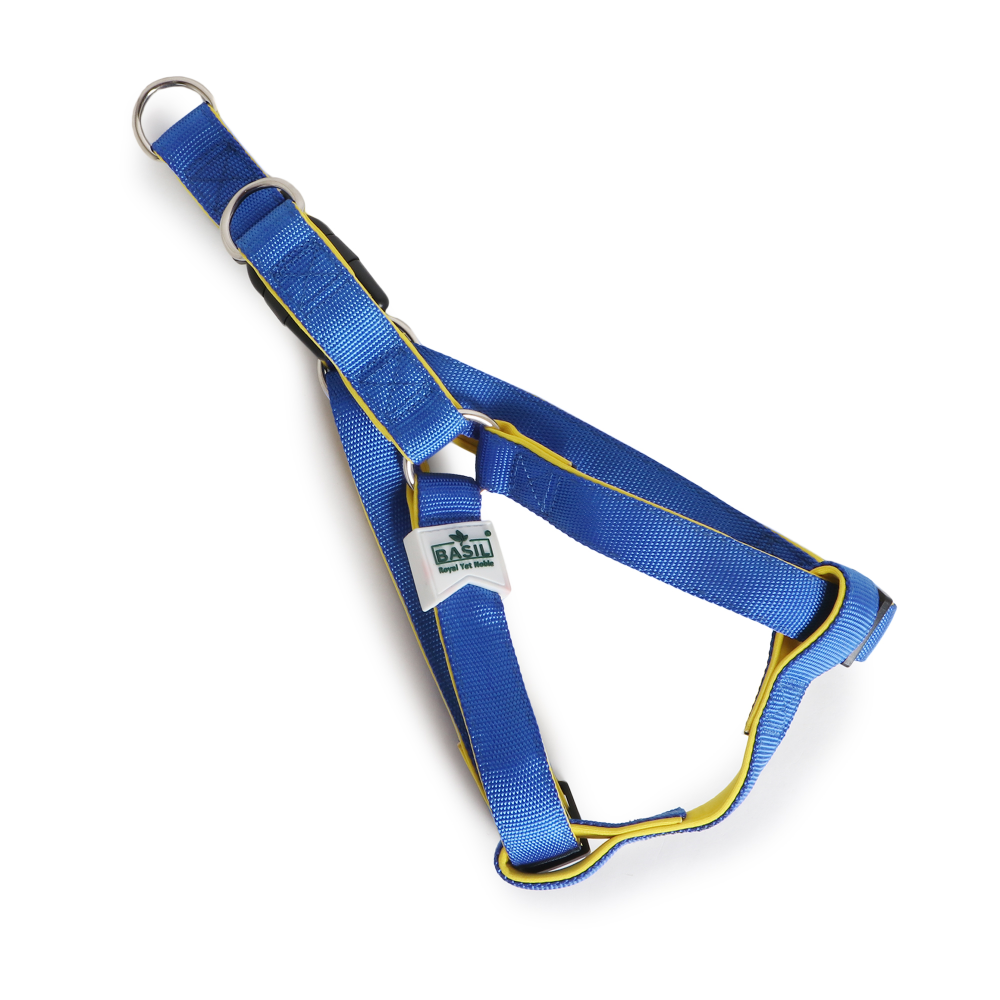 Basil Nylon Padded Adjustable Harness for Dogs (Blue) image 9
