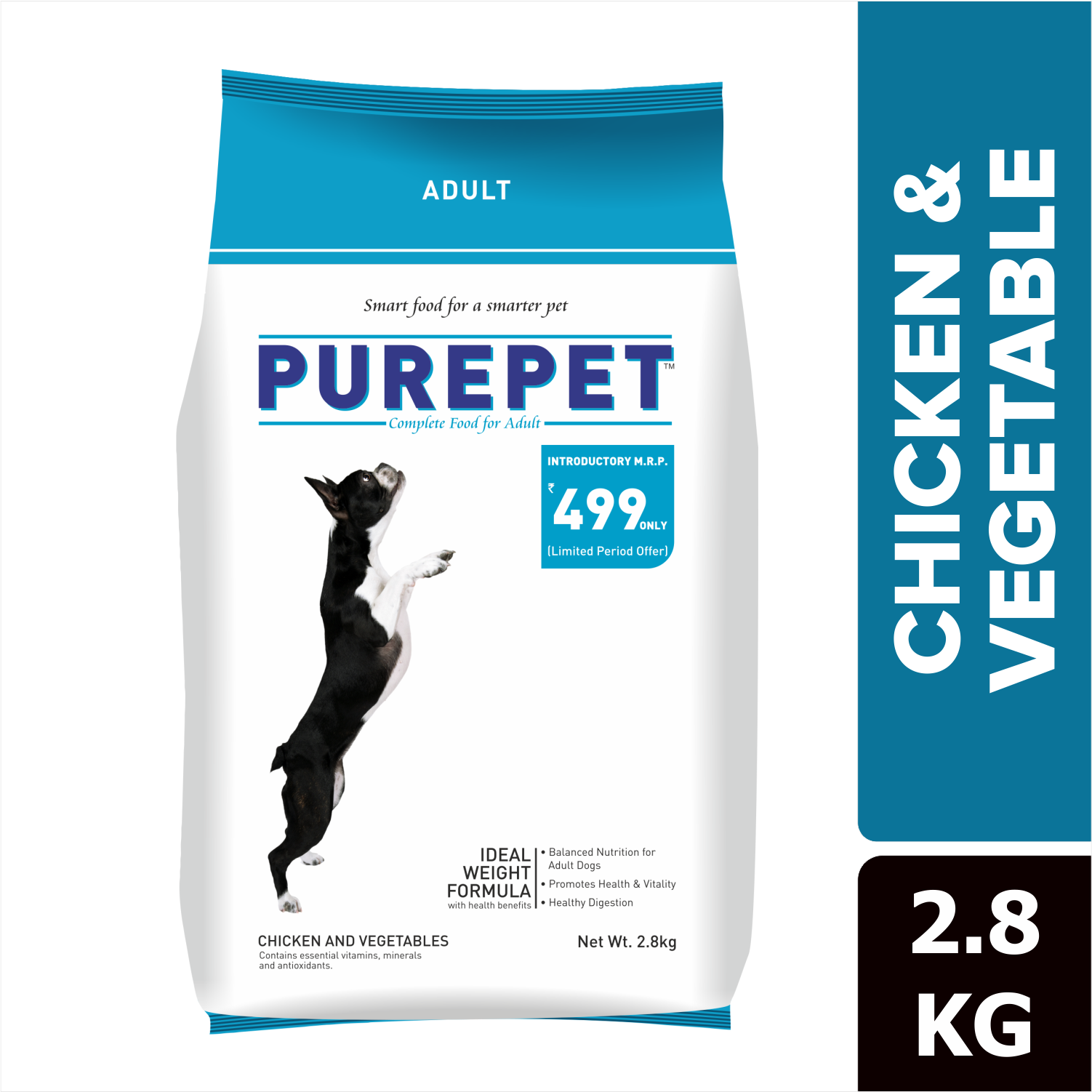 Purepet Chicken & Vegetable Adult Dog Dry Food image 8