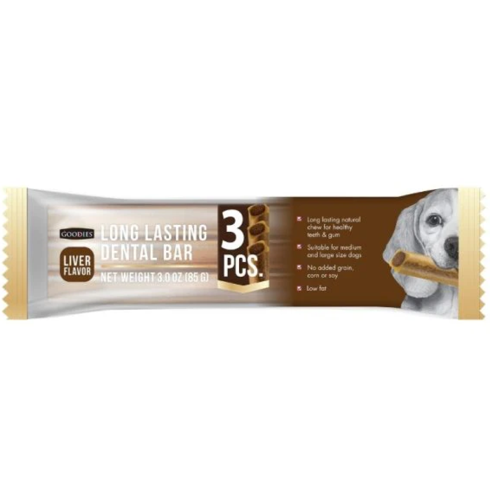 Goodies Long Lasting Dental Bar Liver Dog Treats image 4