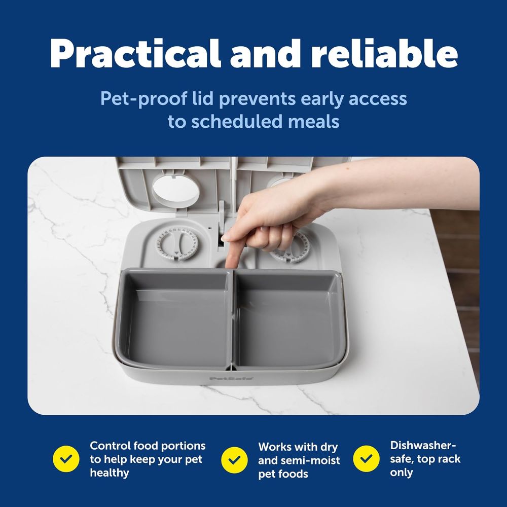 PetSafe 2 Meal Automatic Pet Feeder for Dogs and Cats image 7