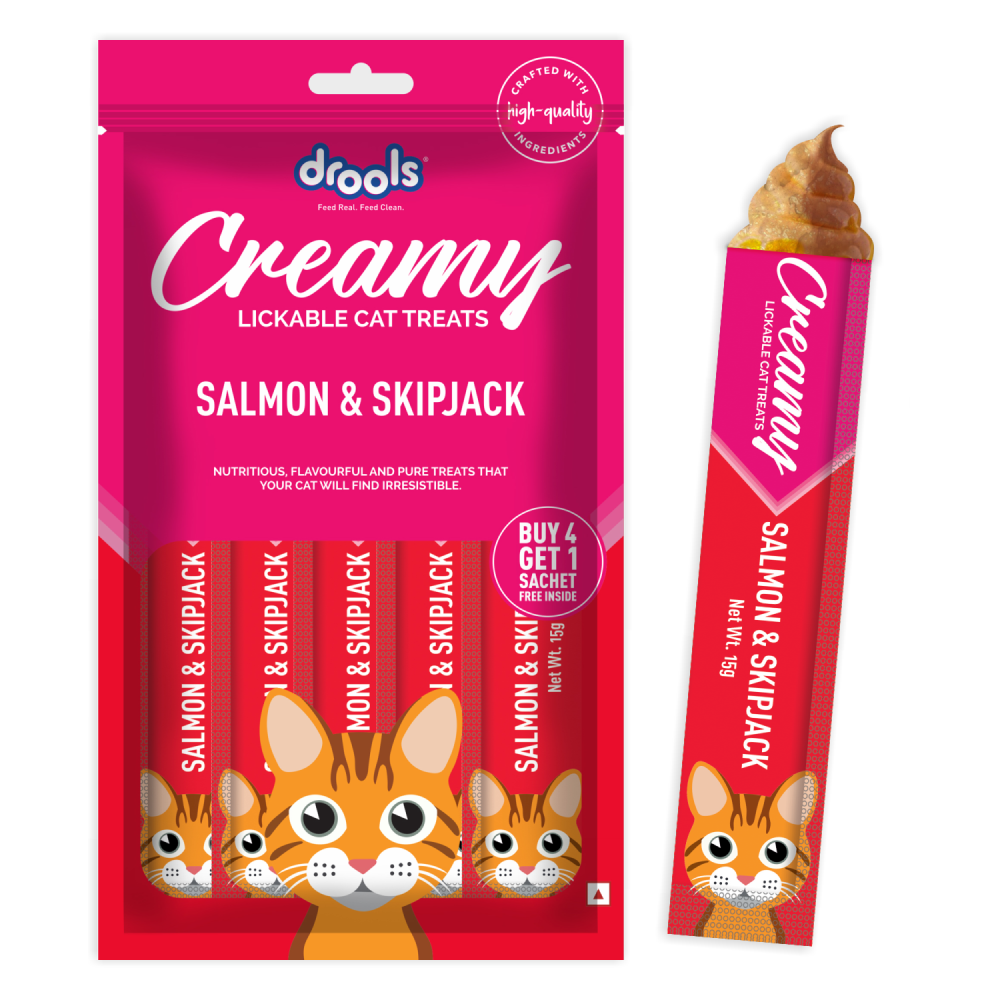 Drools Seafood Medley, Salmon & Skipjack and Crab & Chicken Cat Treats Combo image 2