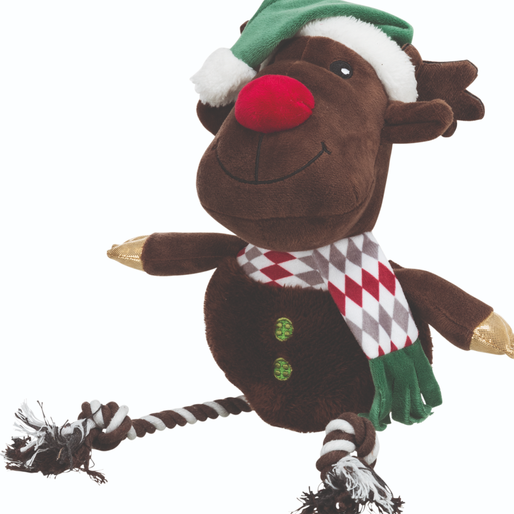 Trixie Xmas Reindeer Cotton Toy for Dogs image 3
