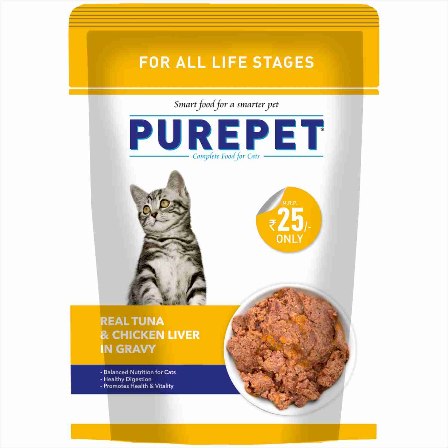 Purepet Real Tuna & Chicken Liver in Gravy Cat Wet Food image 2