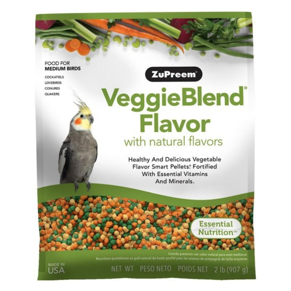 ZuPreem Bird Food VeggieBlend Flavor With Natural Flavours For Medium & Large Bird image 3