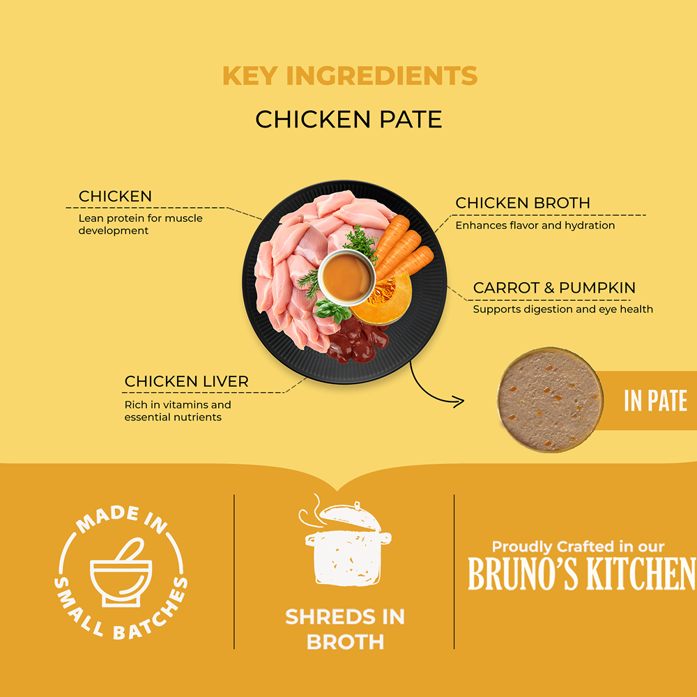 Bruno's Wild Essentials Chicken Pate Dog Wet Food image 2