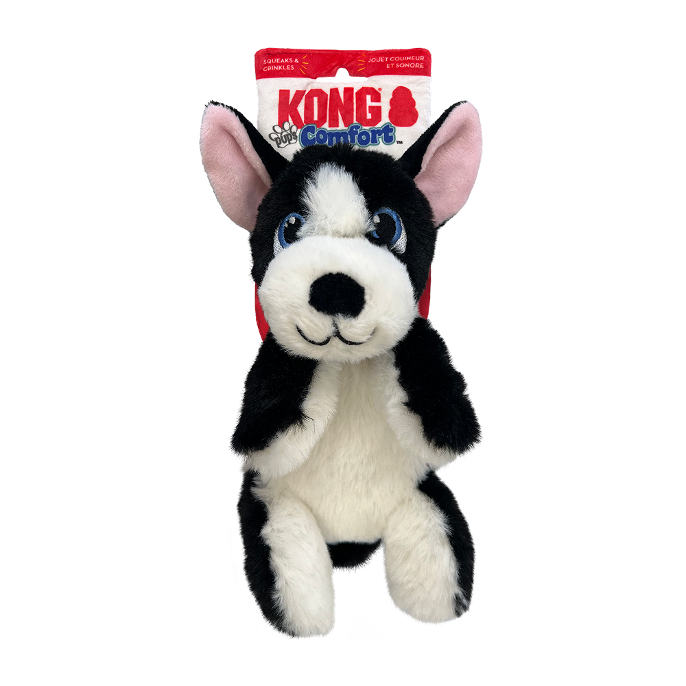 Kong Comfort Pups Boss Toy for Dogs (Black & White) image 1