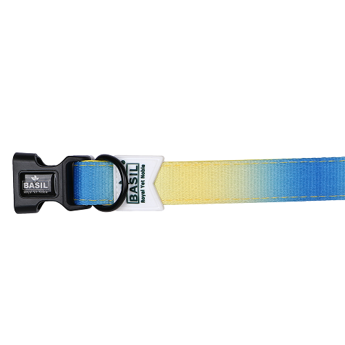 Basil Adjustable Padded Collar for Dogs (Blue/Yellow) image 6