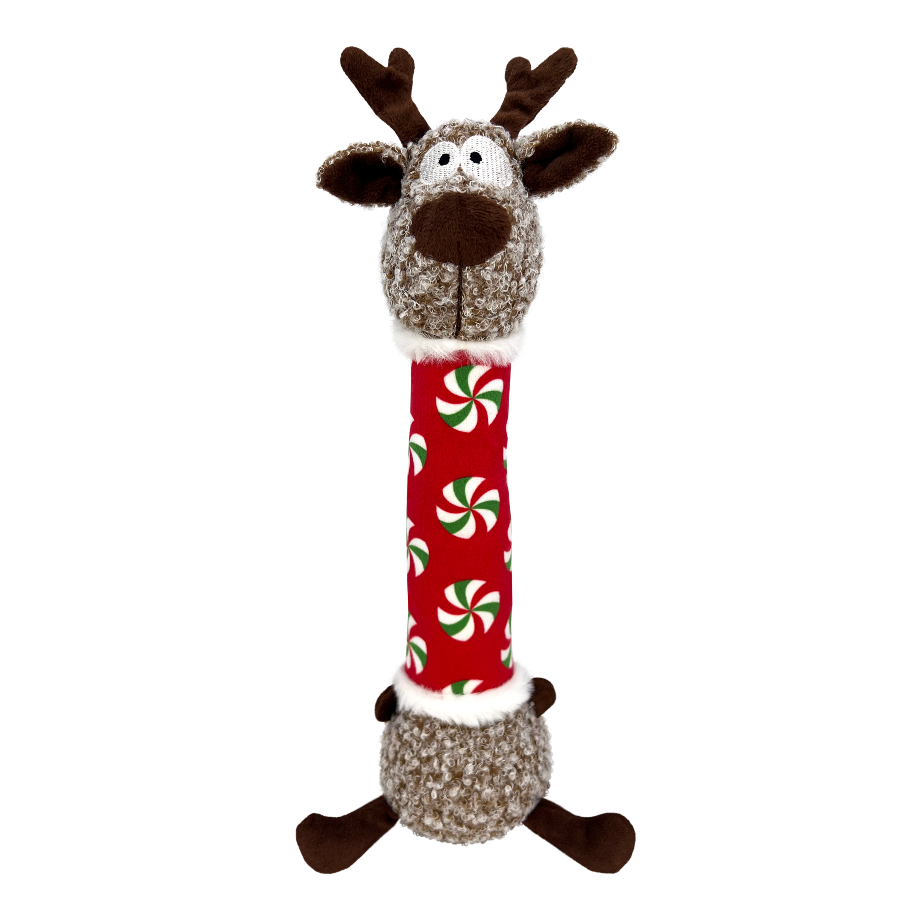 Kong Shakers Luvs Reindeer Toy for Dogs (Red & Green)