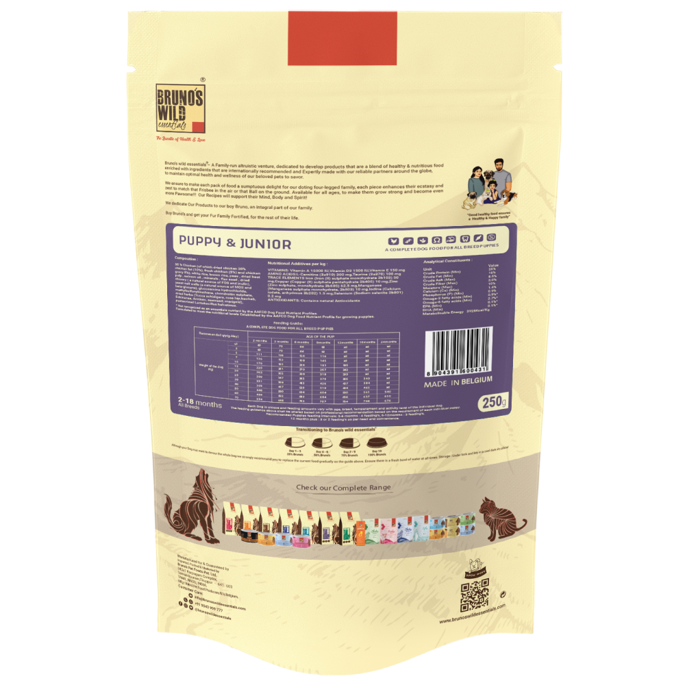 Bruno's Wild Essentials Puppy & Junior Dog Dry Food image 6
