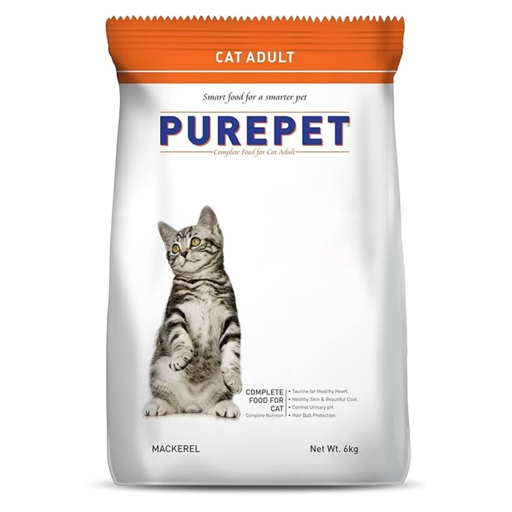 Purepet Mackerel Adult Cat Dry Food image 2