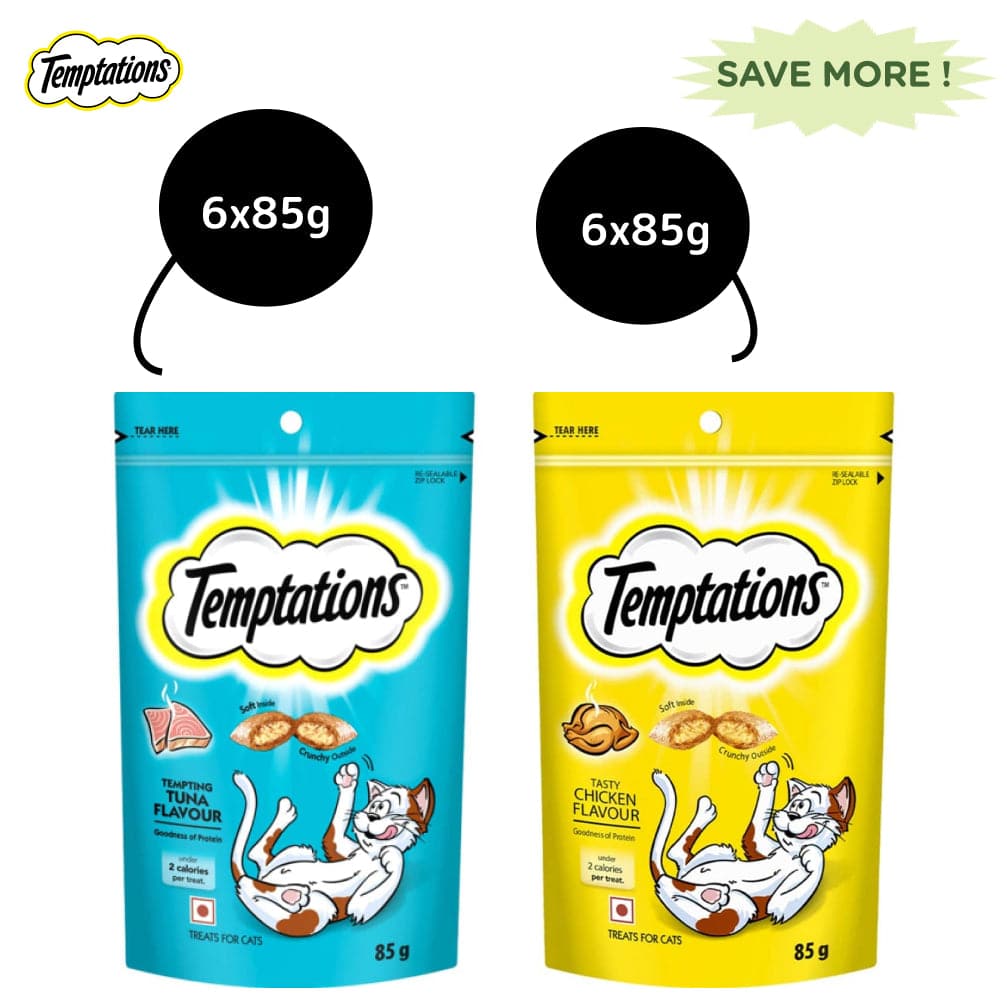 Temptations Tempting Tuna and Tasty Chicken Flavour Cat Treats Combo image 10