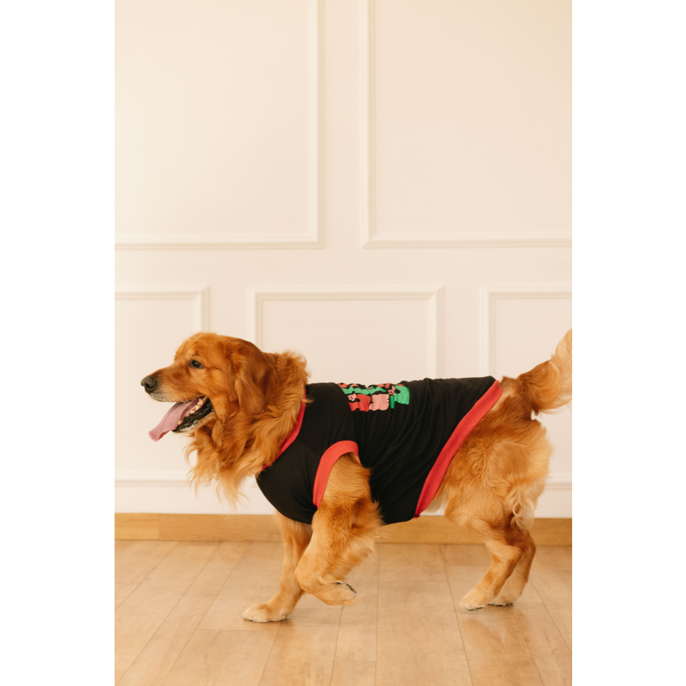 Pet Set Go Living My Best Life T-shirt for Dogs (Black) image 2