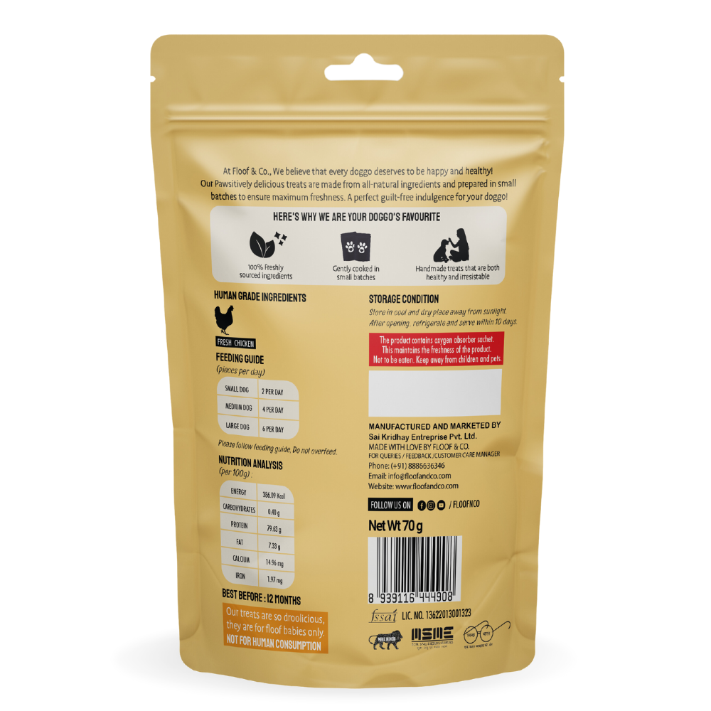 Floof & Co Smoked Chicken Jerky Dog Treats image 6