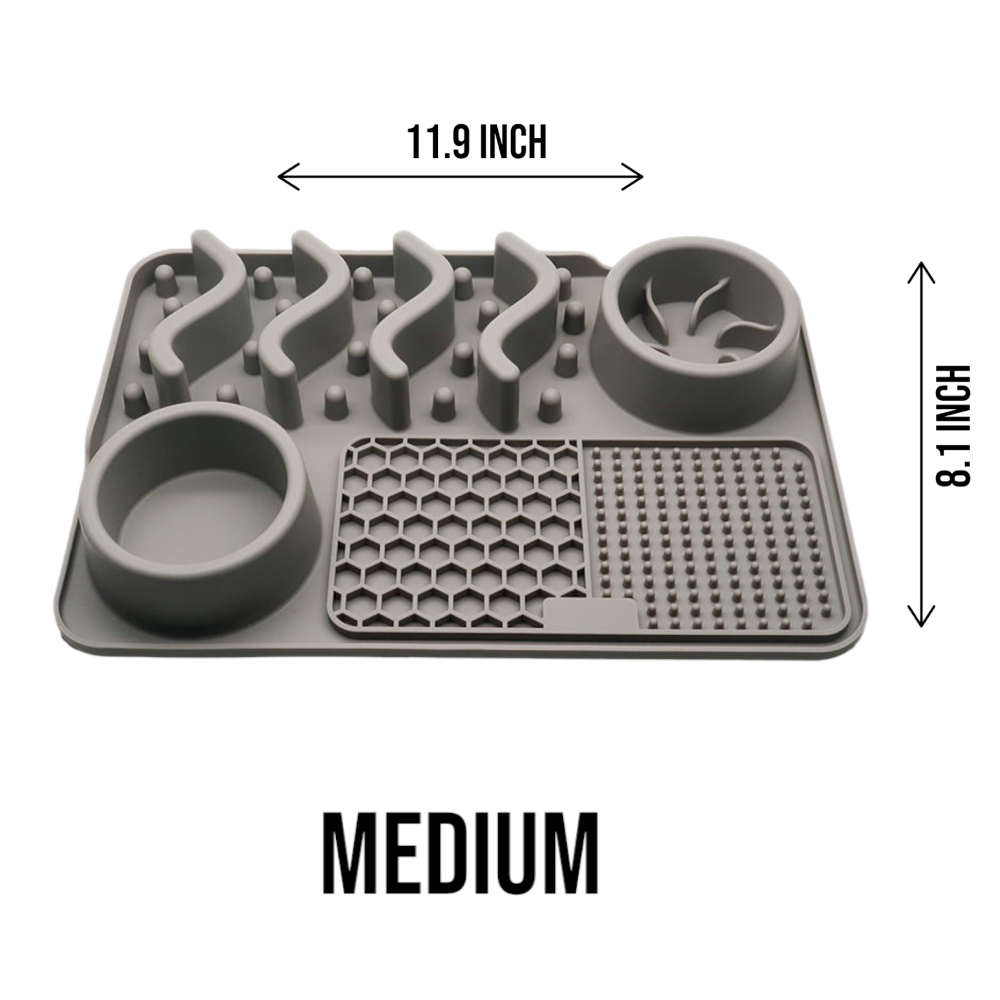 Talking Dog Club Lickables Lick Mat for Dogs and Cats (Grey) image 2
