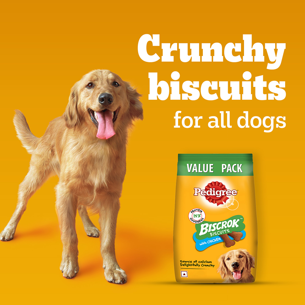 Pedigree Chicken Flavour Biscrok Biscuits Dog Treats (900g) image 2