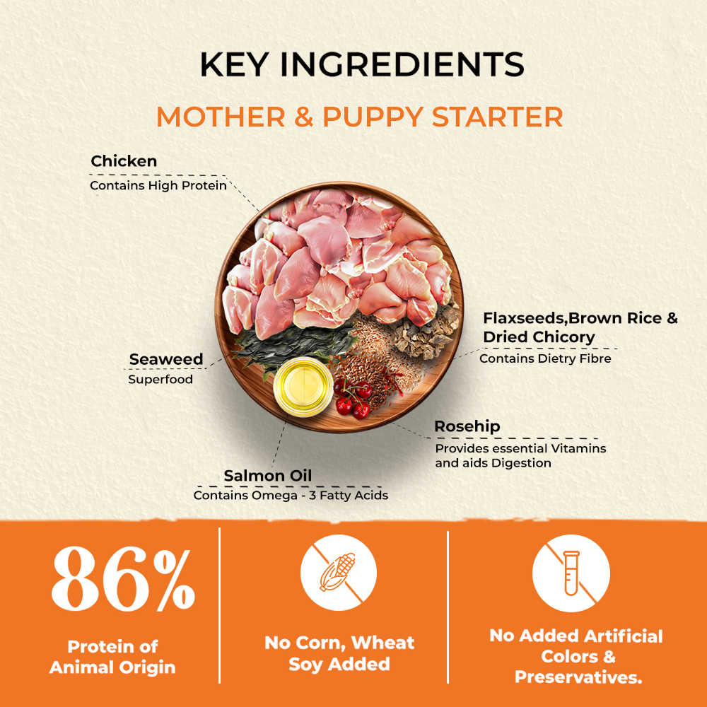 Bruno's Wild Essentials Mother and Puppy Starter Dog Dry Food image 2
